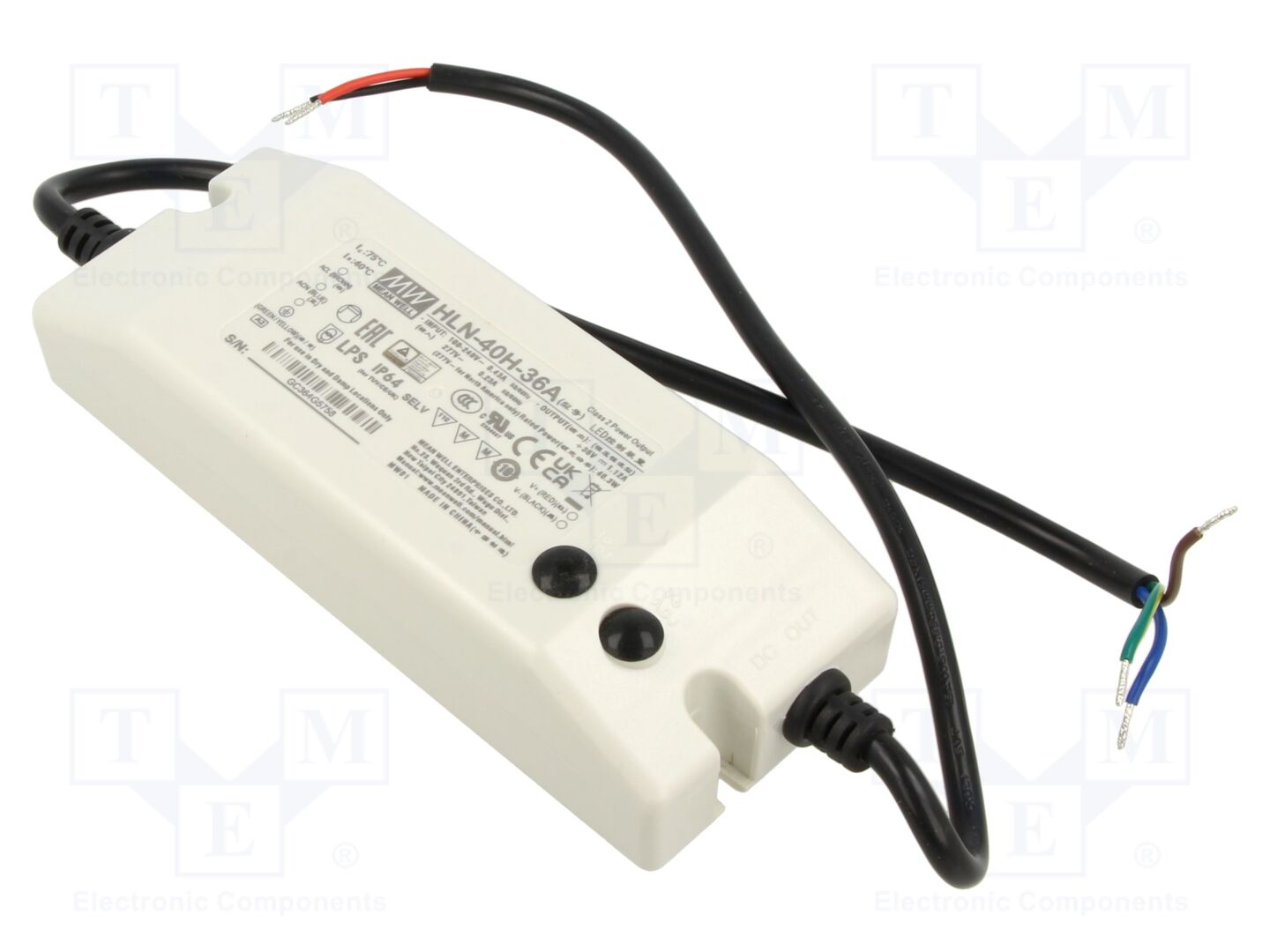 MEAN WELL HLN-40H-36A LED-verkkolaite 40,3W 36VDC