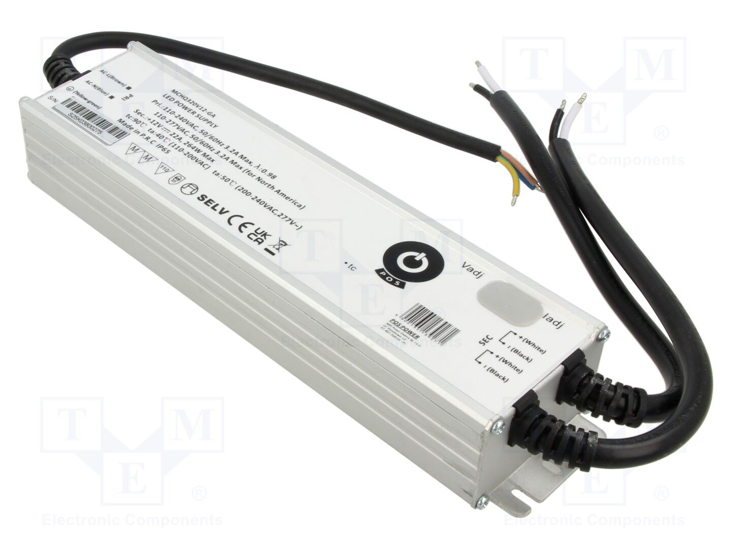 POS MCHQ320V12-GA LED-virtalähde 264W 12VDC 22A