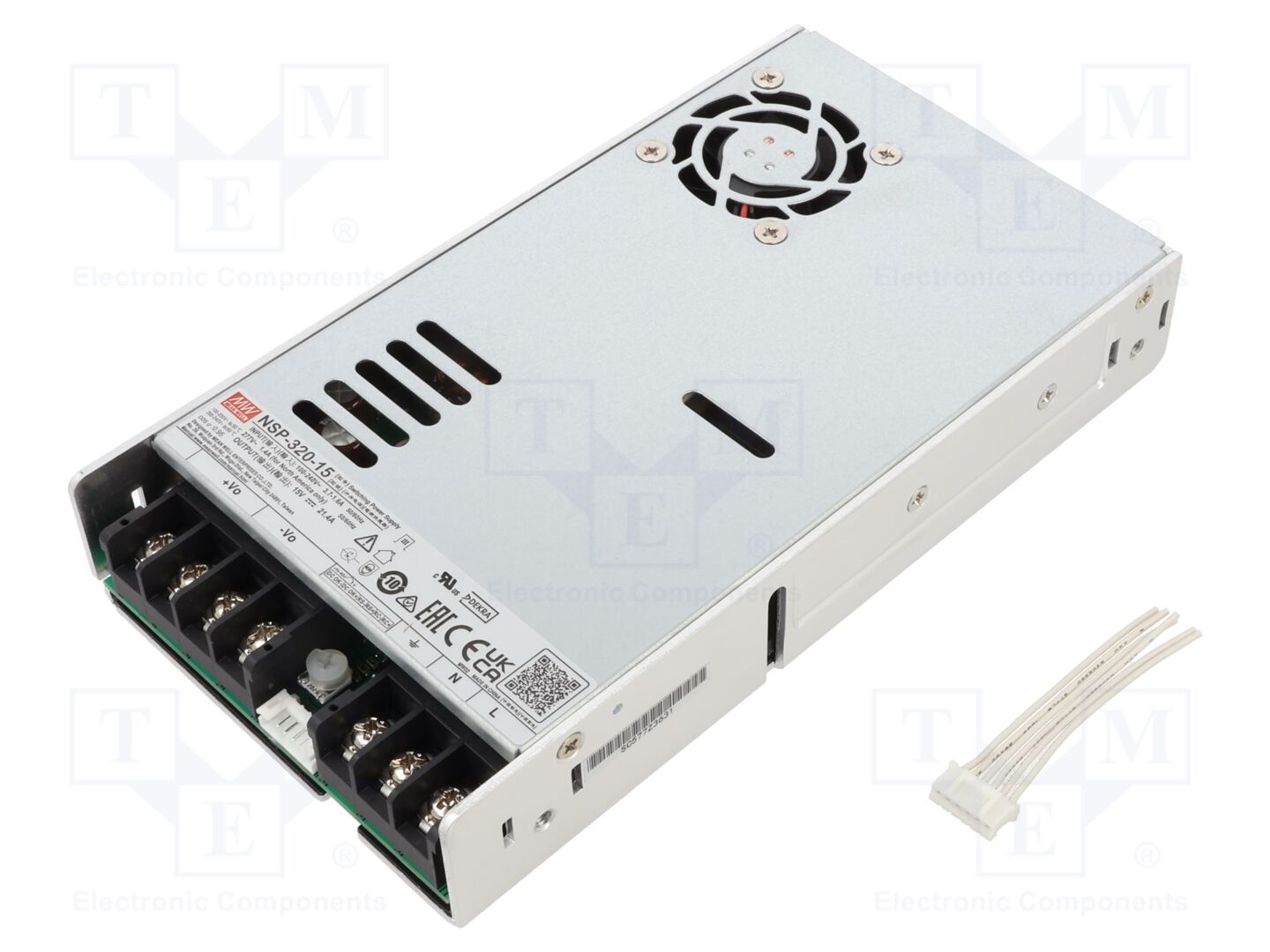 MEAN WELL NSP-320-15 Sisäänrakennettu kytkentävirtalähde 320W 15VDC