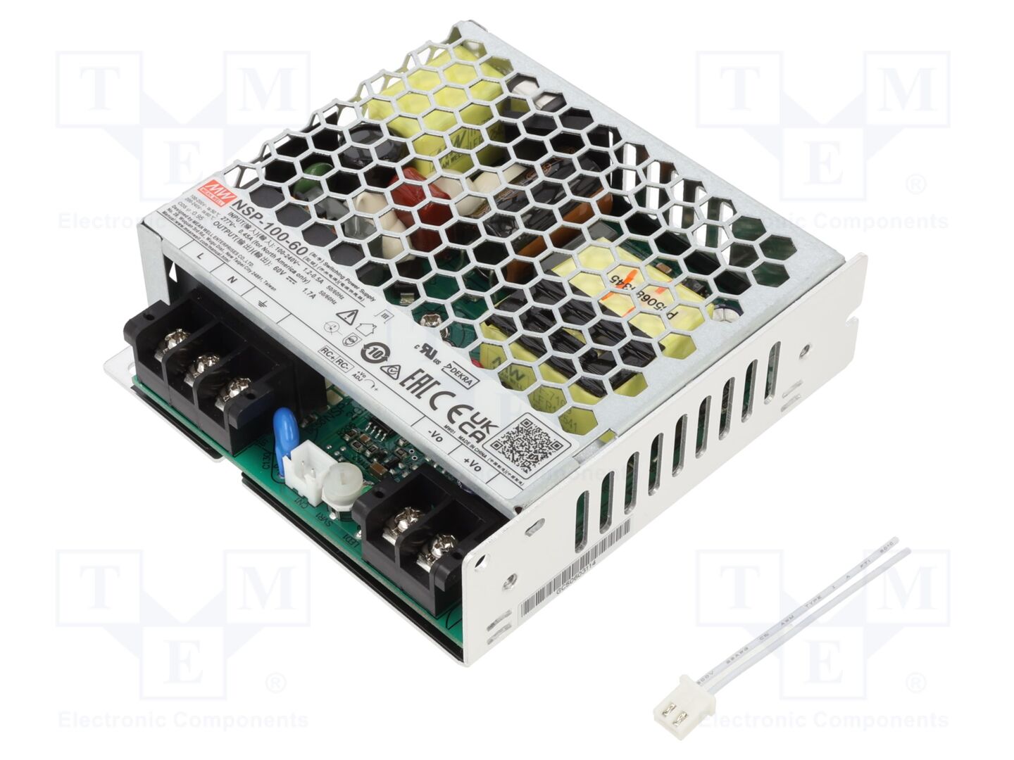 MEAN WELL NSP-100-60 Sisäänrakennettu kytkentävirtalähde 100W 60VDC