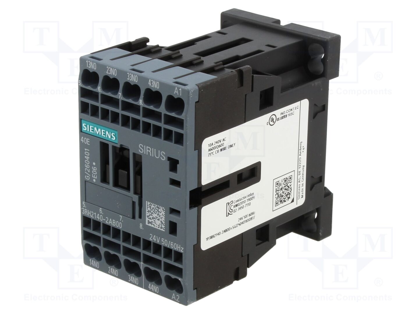 SIEMENS 3RH2140-2AB00 Apukontaktori 24VAC