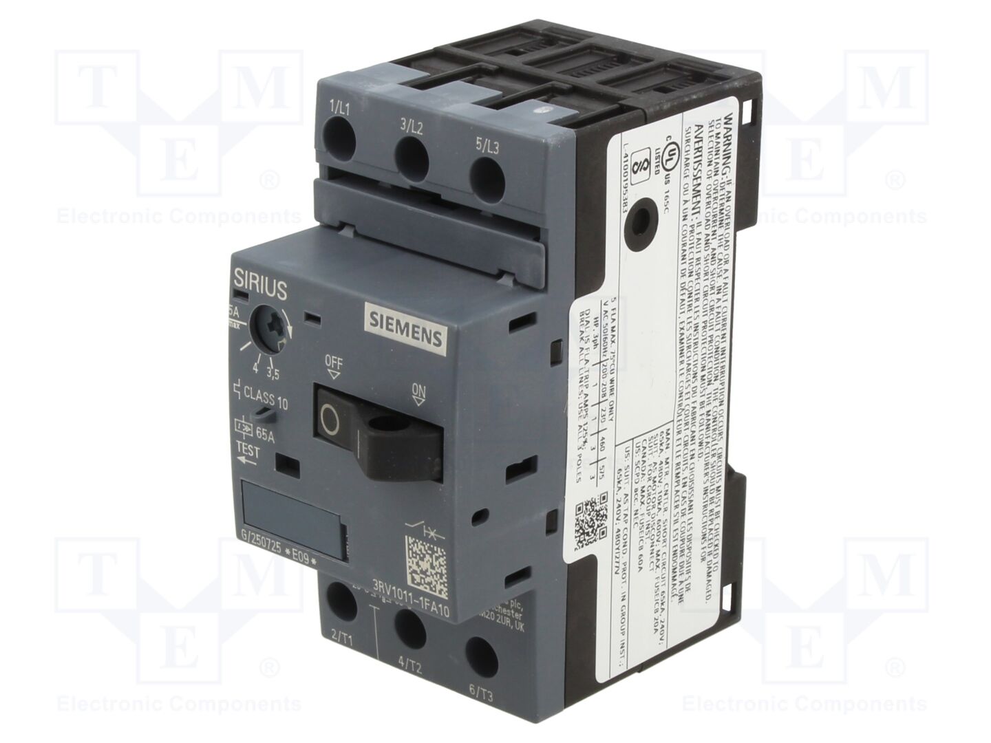 SIEMENS 3RV1011-1FA10 Moottorinsuojakatkaisija 1.5kW