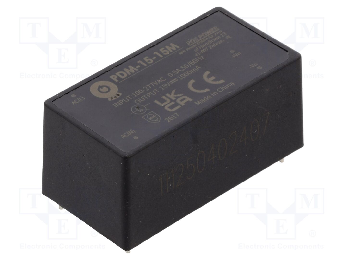 POS PDM-15-15M AC/DC-muunnin 15W