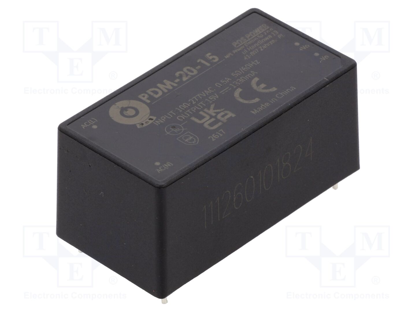 POS PDM-20-15 AC/DC-muunnin 20W