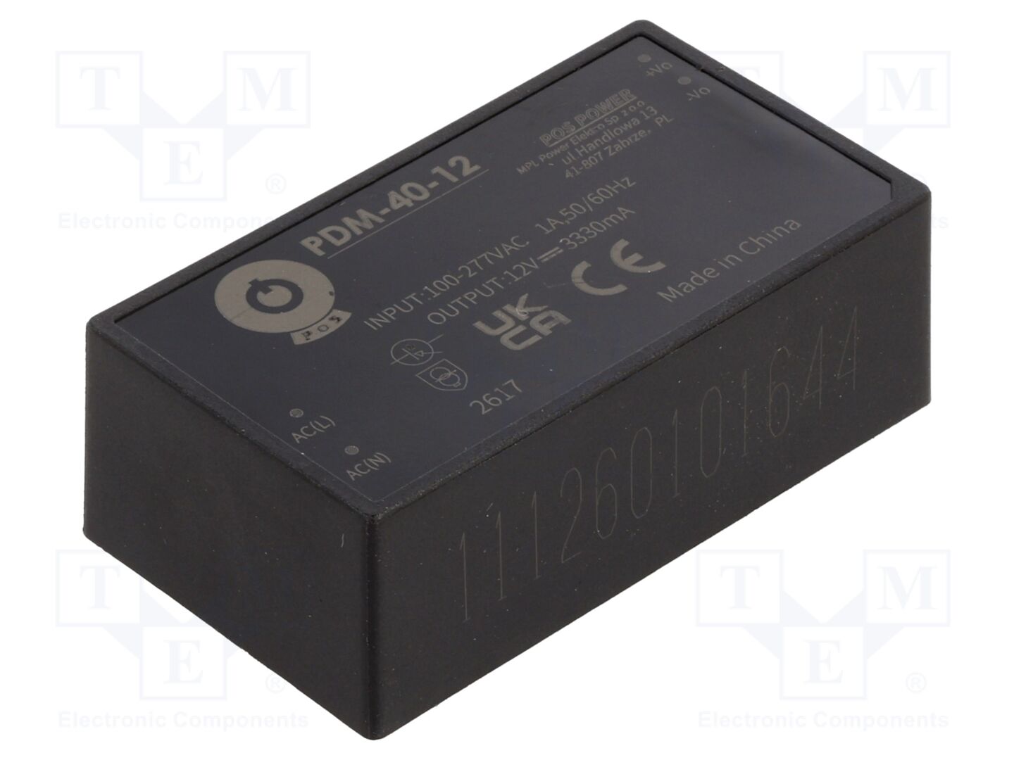 POS PDM-40-12 AC/DC-muunnin 40W