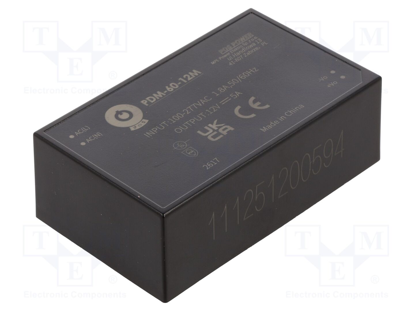 POS PDM-60-12M AC/DC-muunnin 60W