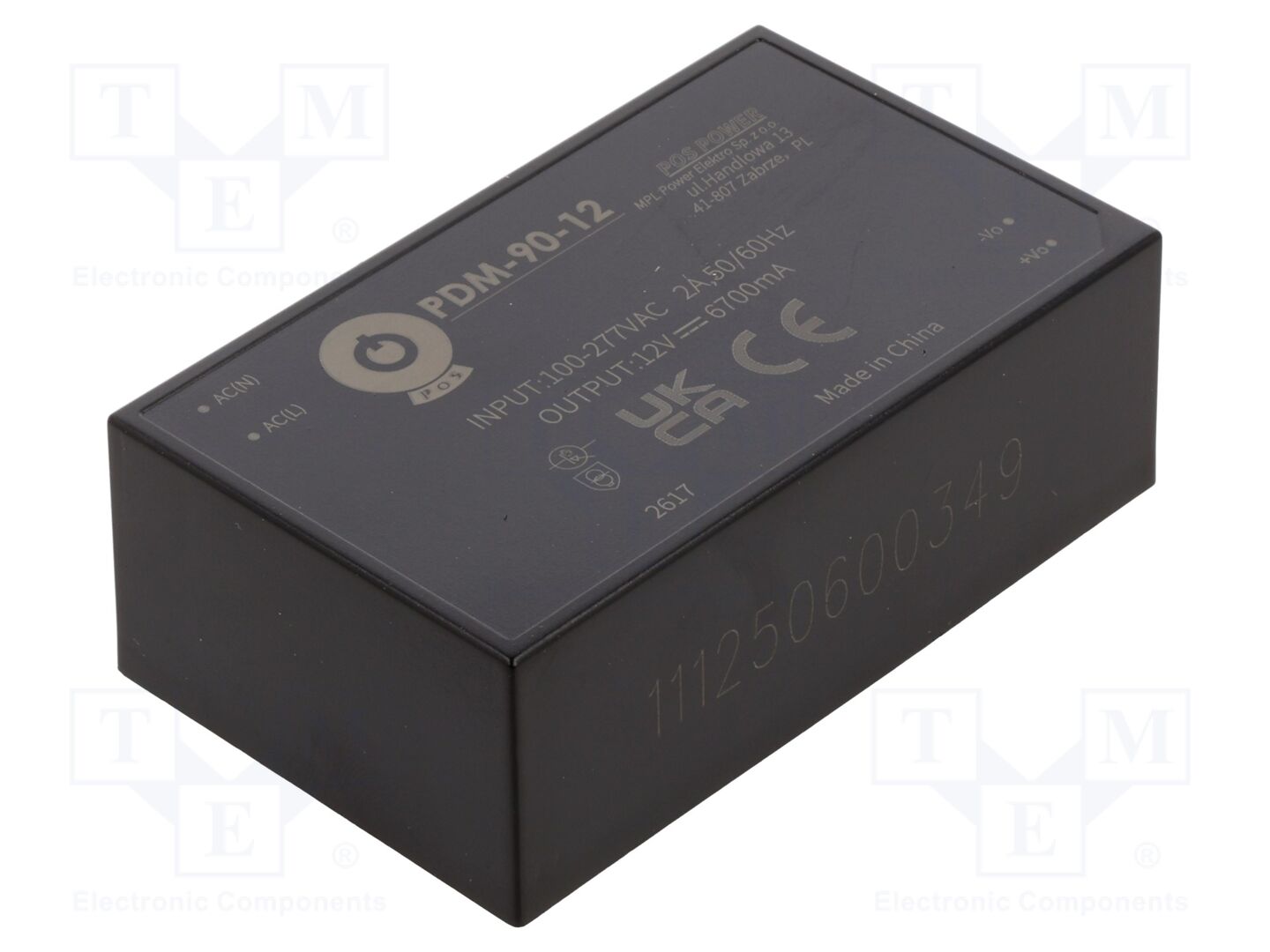 POS PDM-90-12 PCB AC/DC-muunnin 80.4W