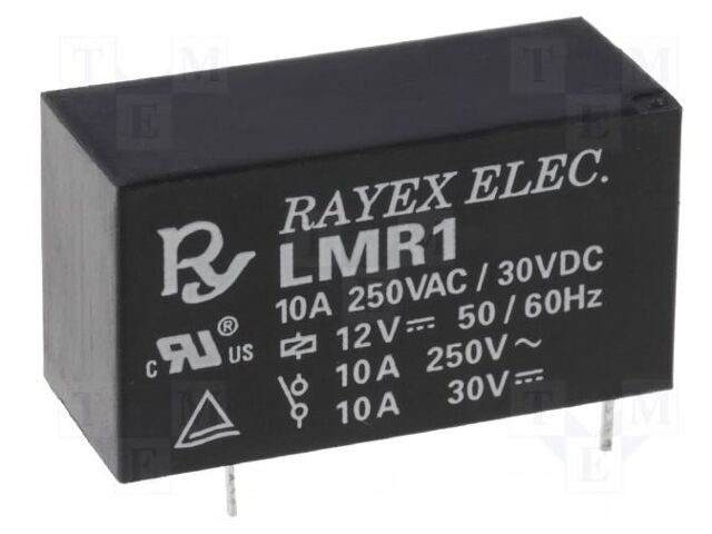 Recoy/RAYEX ELECTRONICS LMR1-5D Sähkömagneettinen rele 5VDC