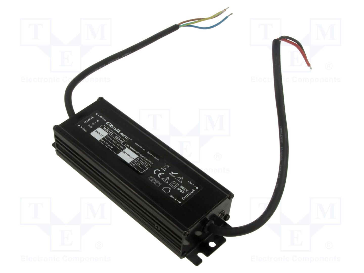 QOLTEC 50946 LED-verkkolaite 60W 12VDC 5A