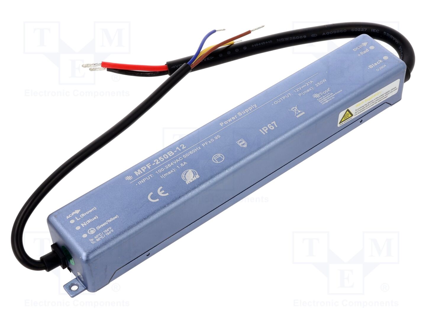 FOSE MPF-250B-12 LED-verkkolaite 250W IP67