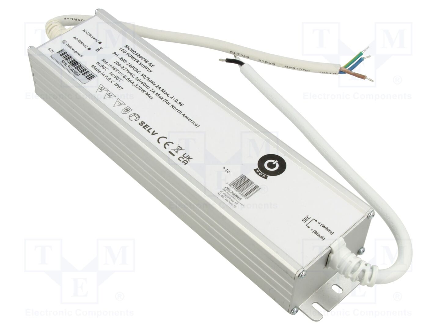 POS MCHQ320V48-GE LED-virtalähde 320W 48VDC