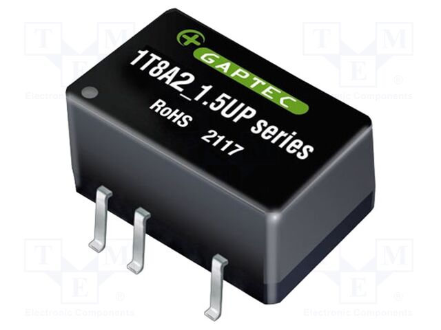 GAPTEC Electronic 1T8A2-1215S1.5UP DC/DC-muunnin 1W