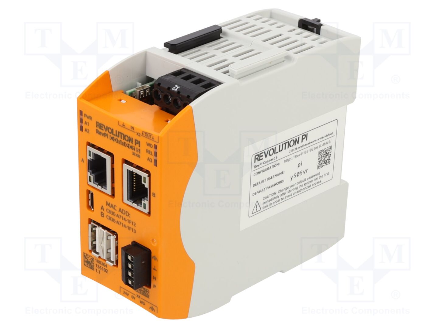 KUNBUS REVPI CONNECT S 32GB PLC-ohjain 96x45x110.5mm