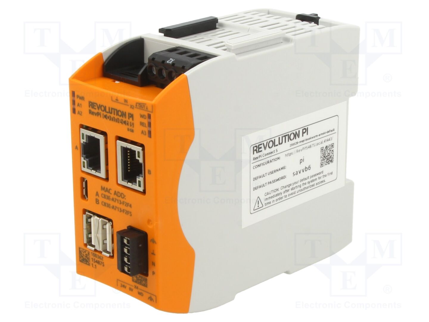 KUNBUS REVPI CONNECT S 8GB PLC ohjelmoitava ohjain 96x45x110.5mm