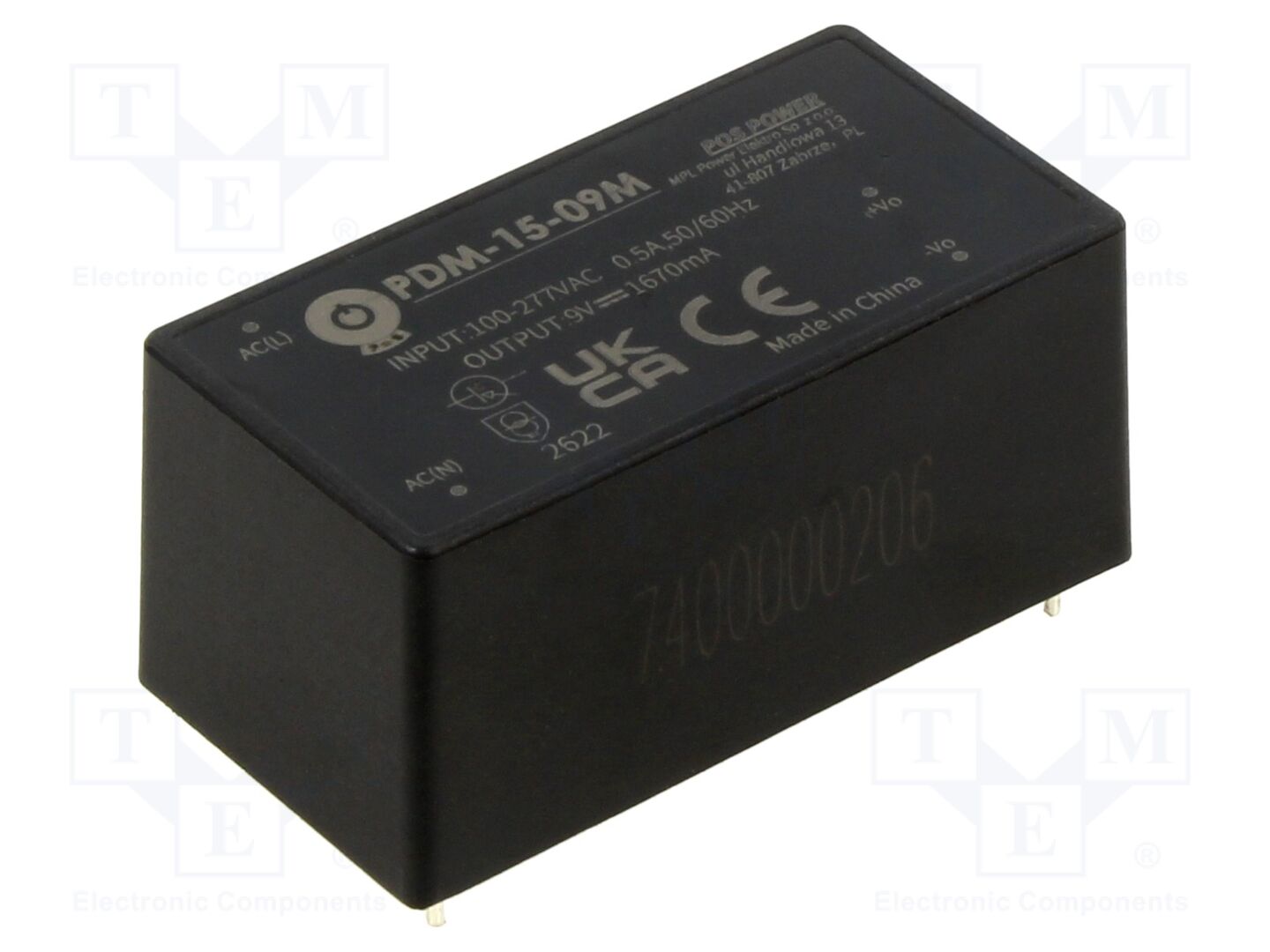POS PDM-15-09M AC/DC-muunnin 15W