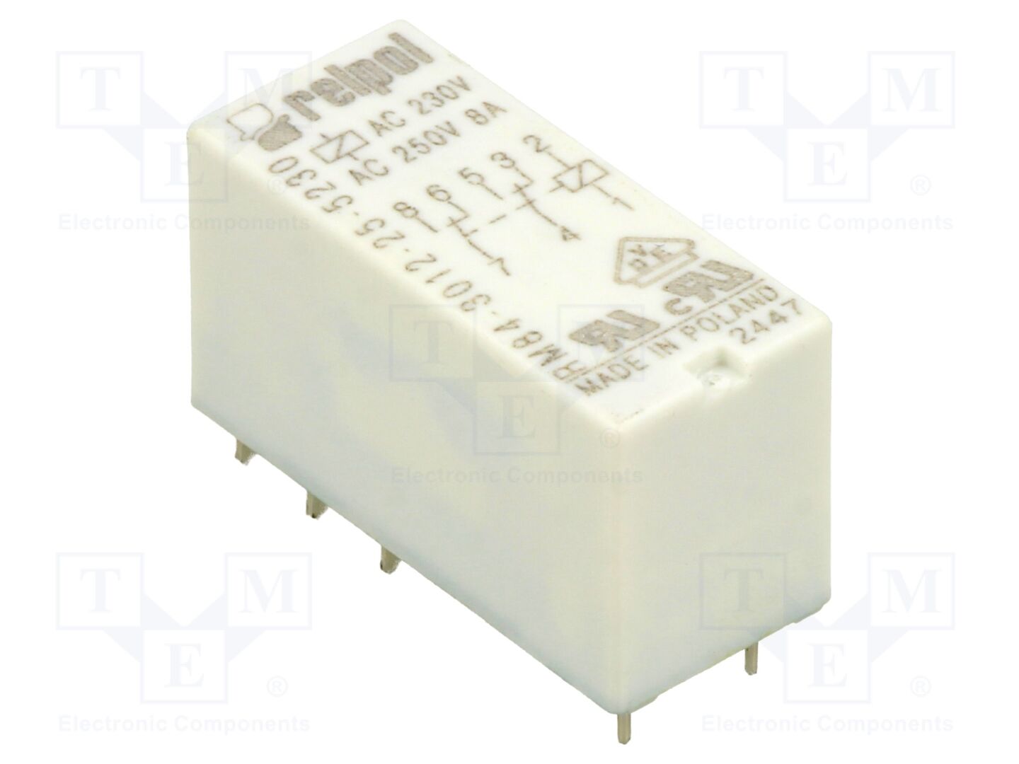 RELPOL RM84-3012-25-5230 Sähkömagneettinen rele 230VAC