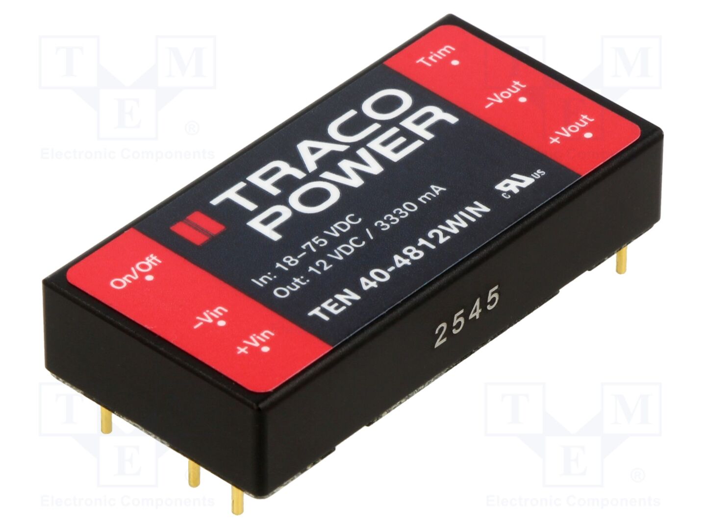 TRACO POWER TEN40-4812WIN DC/DC-muunnin 40W