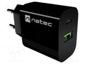 NATEC NUC-2397 Pistokevirtalähde 5÷12VDC