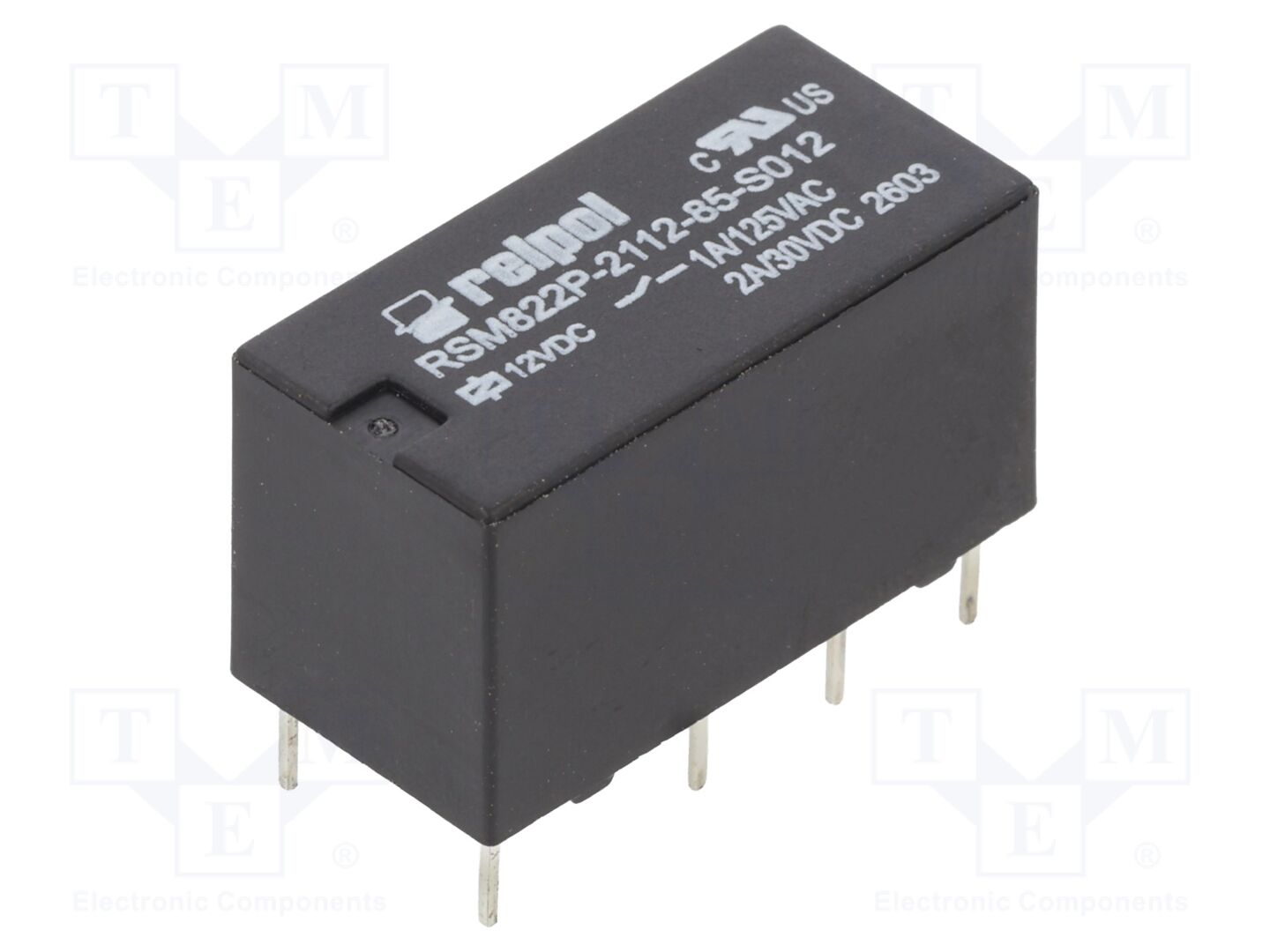RELPOL RSM822P-2112-85-S012 Sähkömagneettinen rele 12VDC (50 kpl erä)