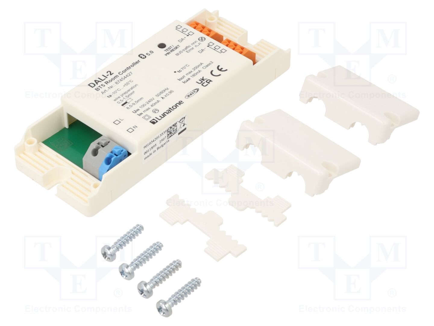 Lunatone 87454427 DALI-2 BT5 ROOM CONTROLLER 120x42.4x21.6mm