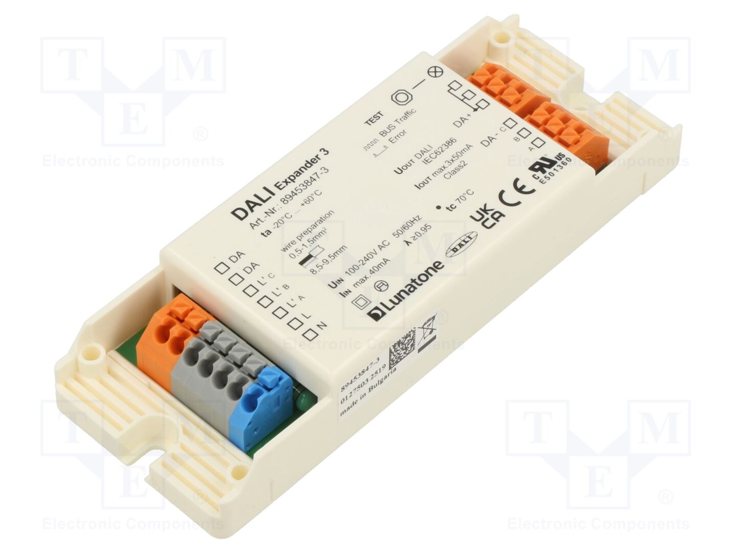 Lunatone DALI EXPANDER 3 LED-teholähde 120x42x22mm