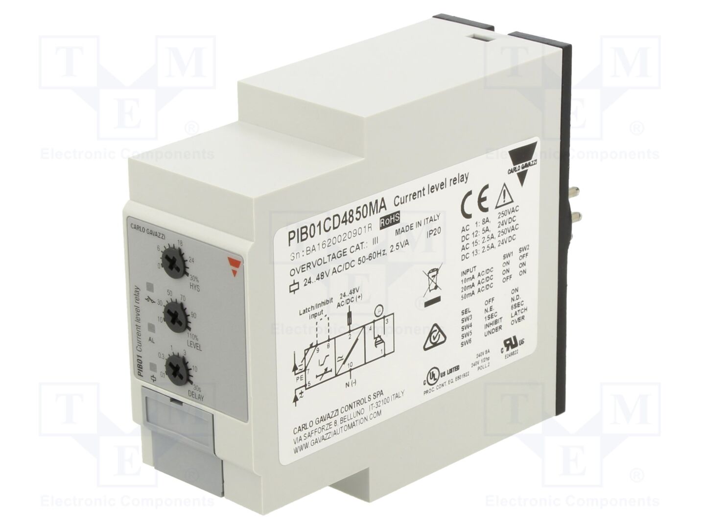 CARLO GAVAZZI PIB01CD4850MA Virranvalvontarele 24÷48VAC/VDC