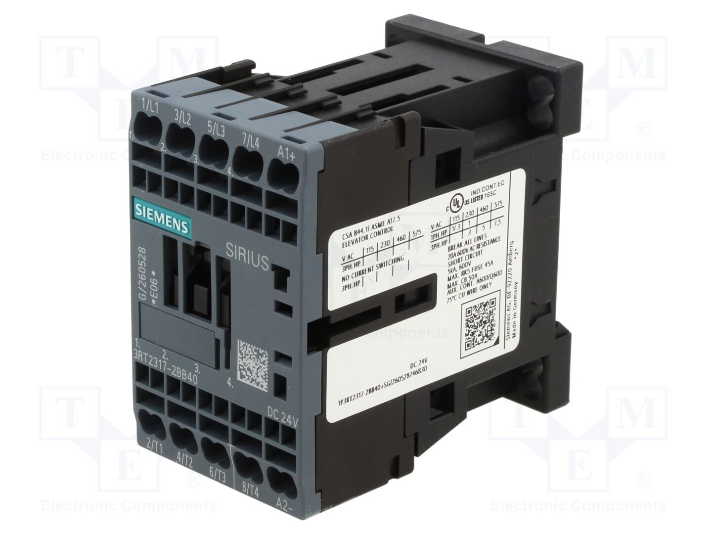 SIEMENS 3RT2317-2BB40 Konttori 24VDC