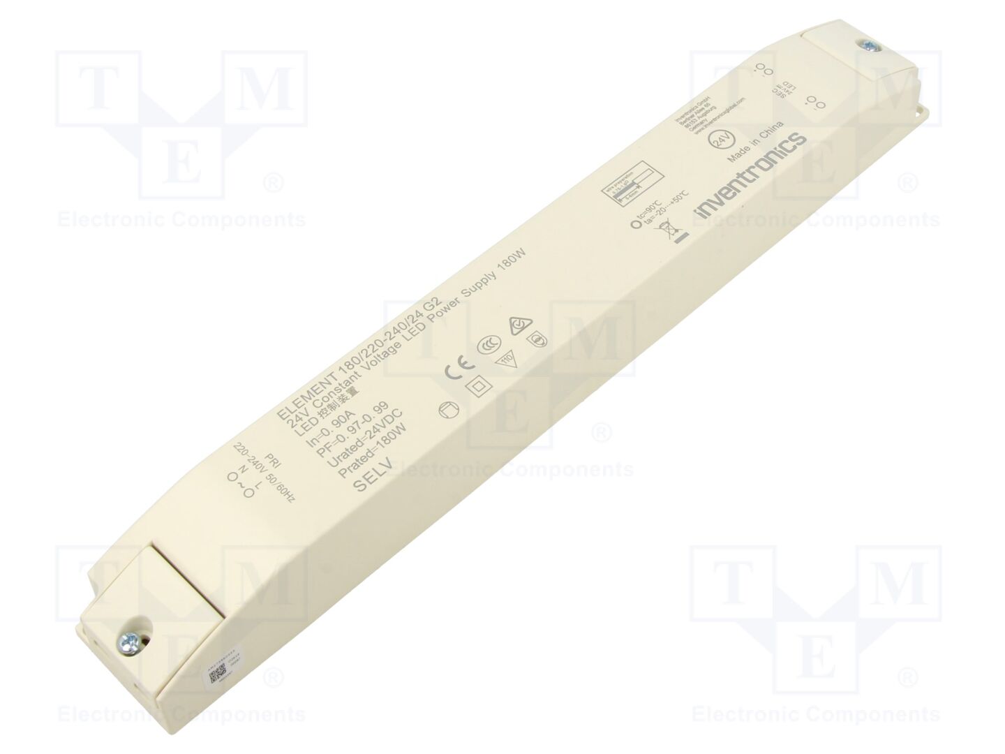 INVENTRONICS ELEMENT 180/220-240/24 G2 LED-virtalähde 180W