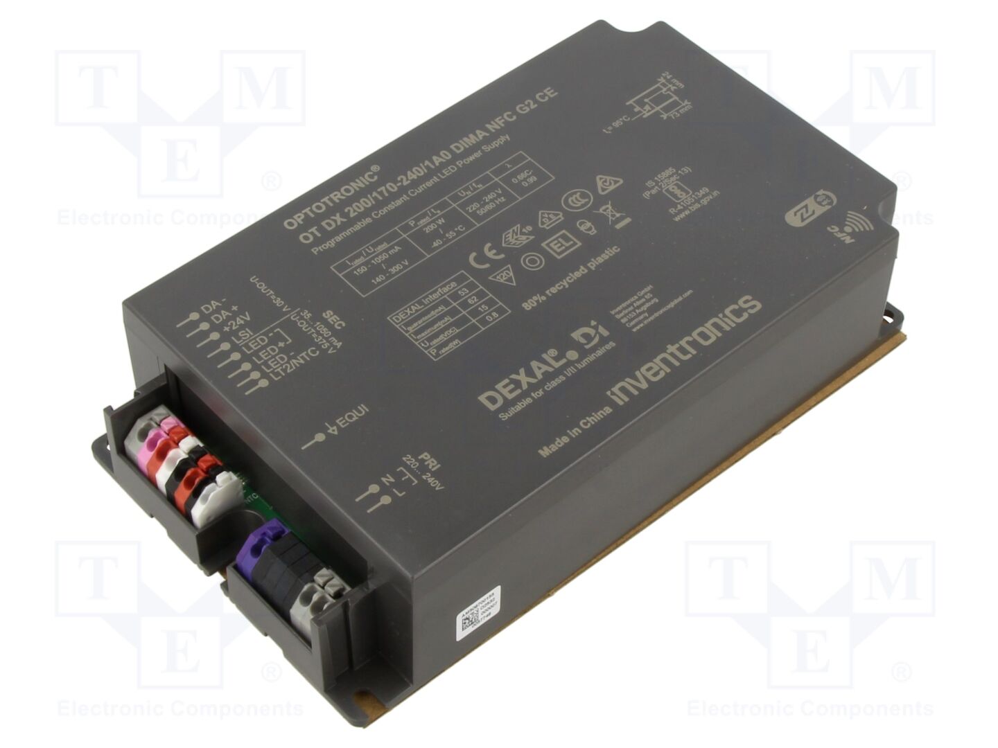 INVENTRONICS OT DX 200/170-240/1A0 DIMA NFC G2 CE LED-virtalähde 200W