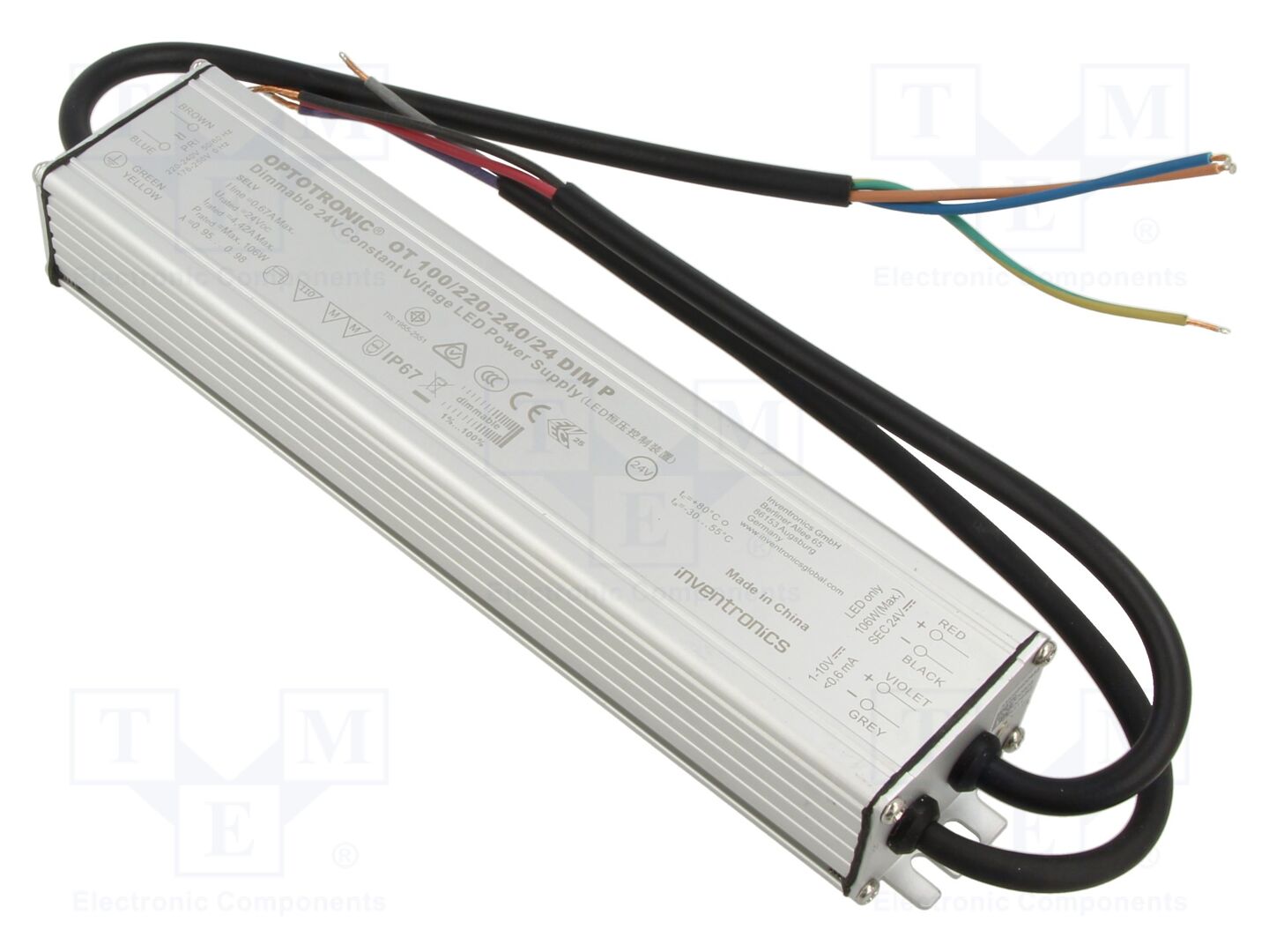 INVENTRONICS OT 100/220-240/24 DIM P LED-teholähde 100W