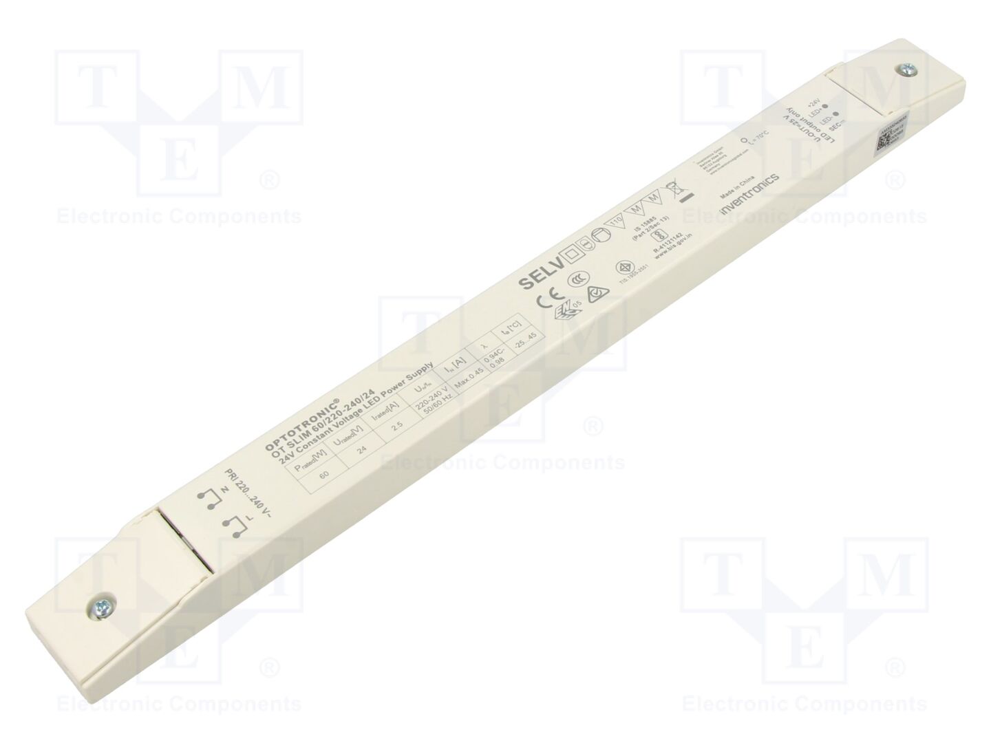 INVENTRONICS OT SLIM 60/220-240/24 Teholähde 60W
