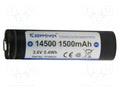 KEEPPOWER ICR14500-150PCM Ladattava akku 3.6V, 1500mAh