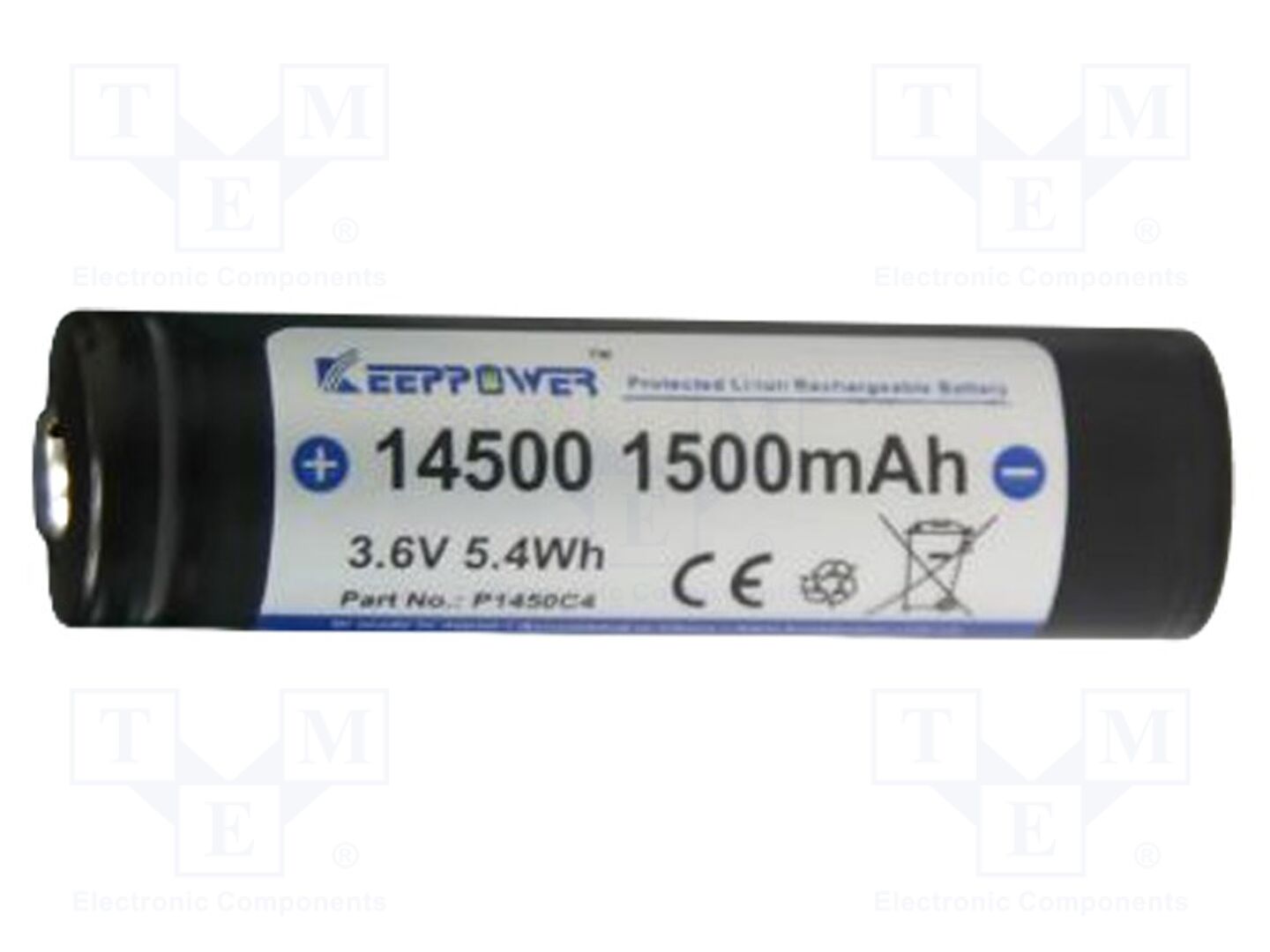 KEEPPOWER ICR14500-150PCM Ladattava akku 3.6V, 1500mAh