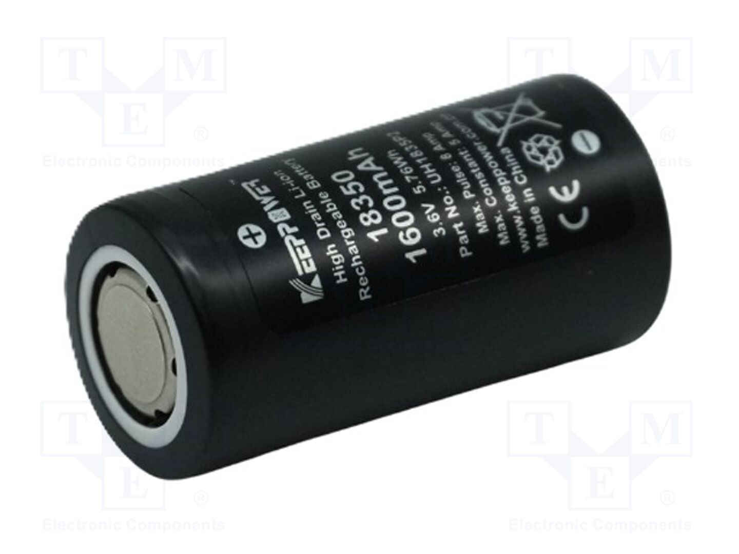 KEEPPOWER KP-IMR18350-1600 Ladattava akku 1600mAh
