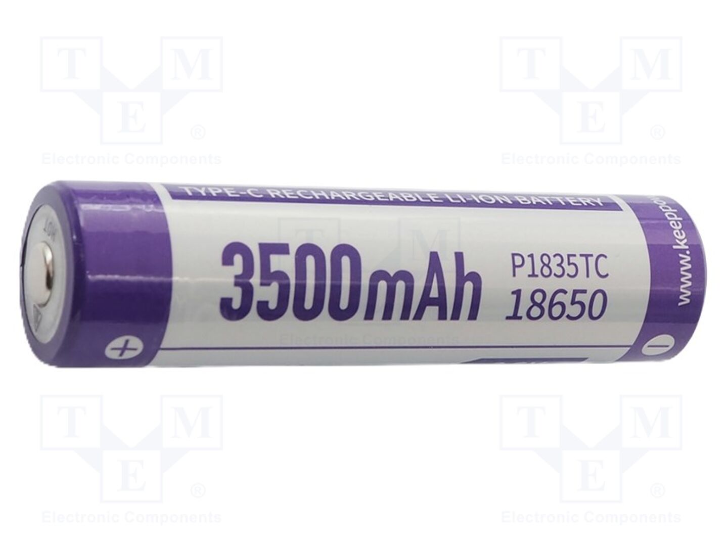 KEEPPOWER ICR18650-350PCMUSB Ladattava akku 3500mAh