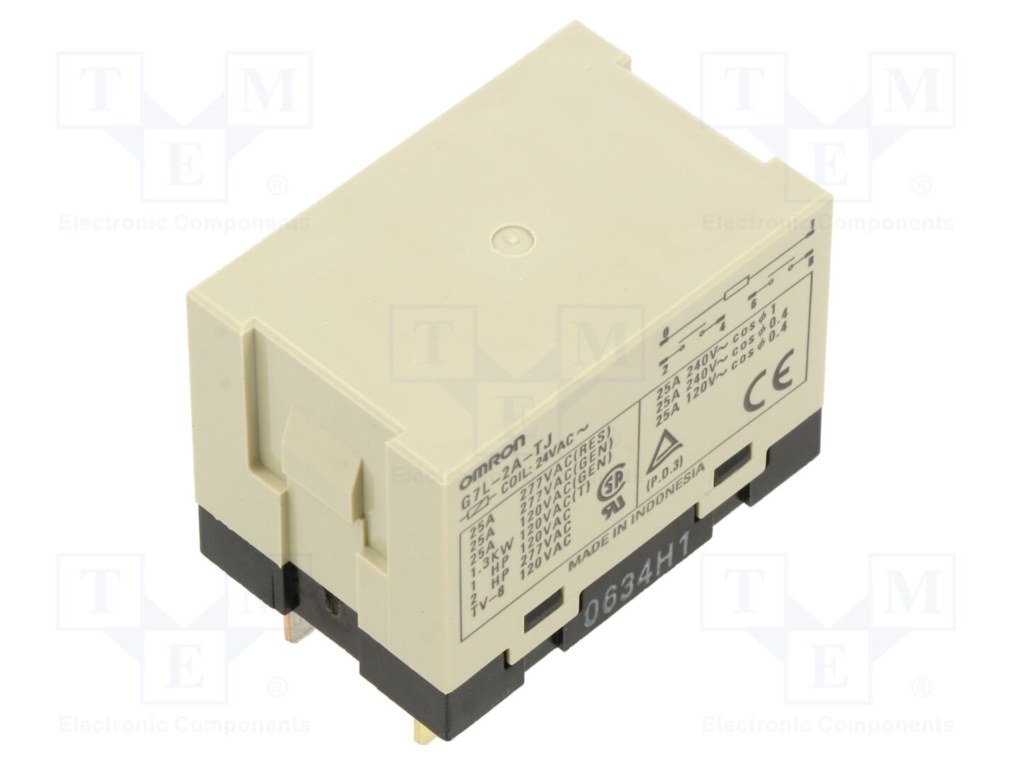 OMRON Electronic Components G7L-2A-TJ-24AC Sähkömagneettinen rele 24VAC