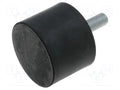 ELESA+GANTER DVA4-30-30-M8 Vaimennustalla Ø 30mm (50 kpl erä)