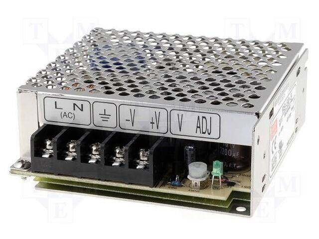 MEAN WELL RS-50-3.3 Sisäänrakennettu kytkentävirtalähde 33W 3.3VDC