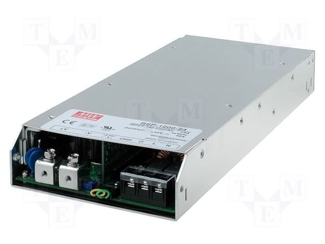 MEAN WELL RSP-1000-48 Sisäänrakennettu kytkentäsähkönsyöttö 48VDC 1008W
