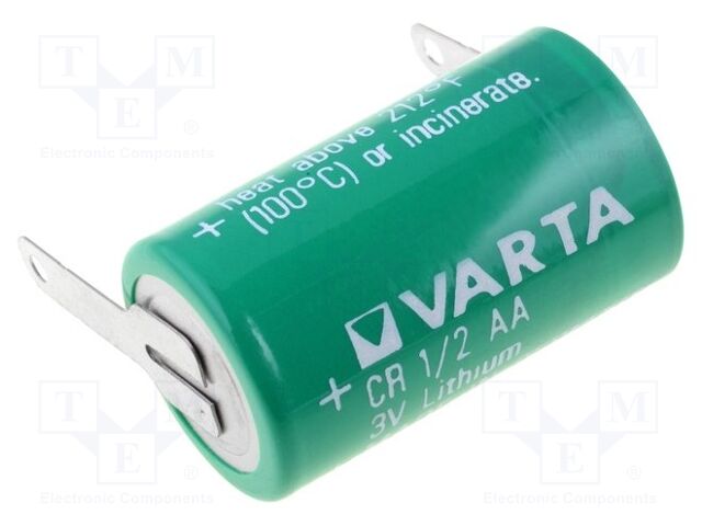 VARTA MICROBATTERY BAT-CR1/2AA-ST Litiumparisto 3V 950mAh