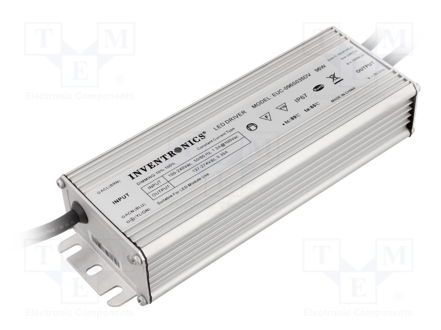 INVENTRONICS EUC-096S035DV LED-virtalähde 96W 350mA