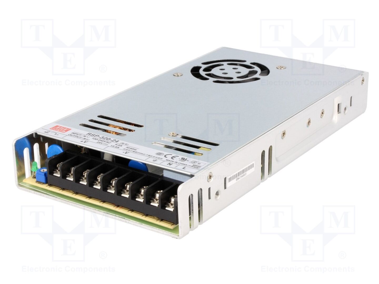 MEAN WELL RSP-320-24 Sisäänrakennettu kytkentävirtalähde 321,6W 24VDC