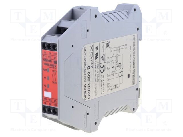 OMRON G9SB-200-D Turvarele 24VAC/24VDC