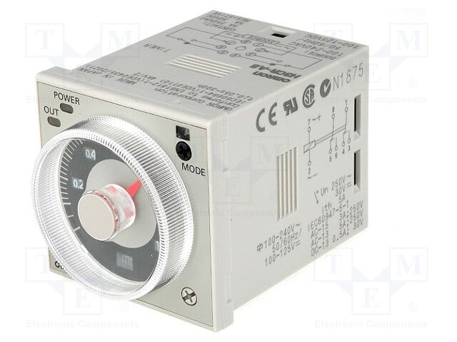 OMRON H3CR-A8/100-240 Analogi-ajastin 0,05s÷300h