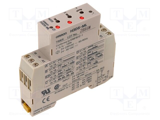 OMRON H3DS-ML Ajastinrele 0,1s÷120h