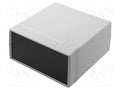 HAMMOND HM-1598ESGYPBK Kotelo paneelilla 160mm x 160mm x 86mm