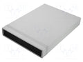 HAMMOND 1598HSGYPBK Kotelo paneelilla 200x280x40mm