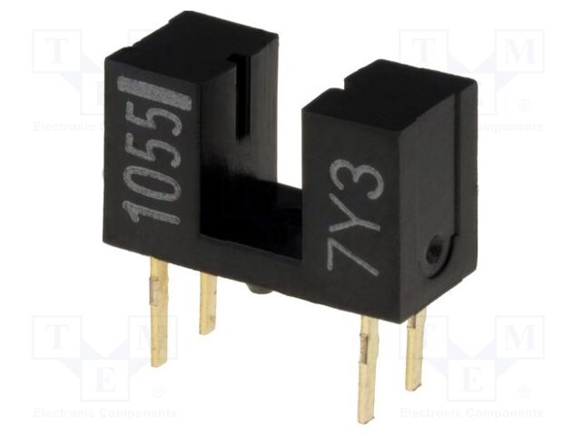 OMRON Electronic Components EE-SX1055 Valokenno haarukka-anturi DARK-ON (50 kpl erä)