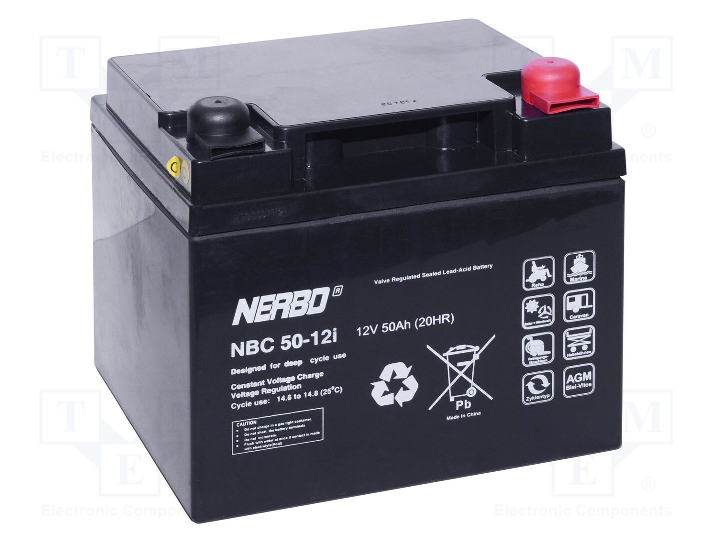 NERBO ACCU-NBC50-12I Akku 12V 50Ah