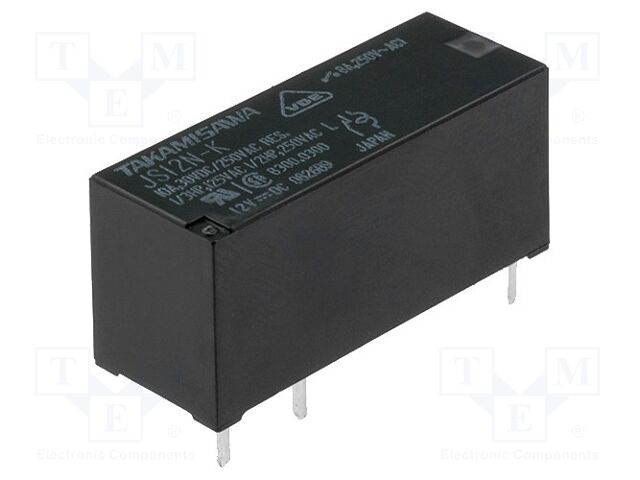 FCL Components JS-12N-K Sähkömagneettinen rele 12VDC